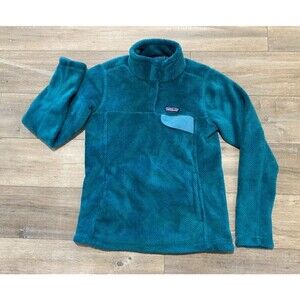 Patagonia Re-Tool Snap-T Pullover Fleece Polartec Women's Small Green
